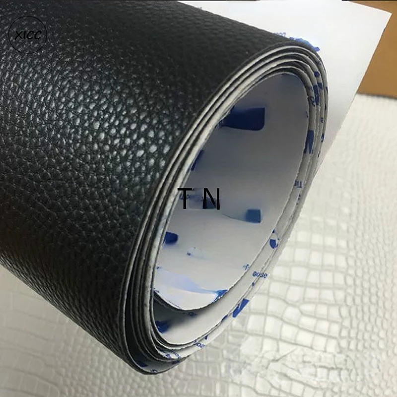 30x50cm Self Adhesion Litchi Faux Synthetic Hole Repair Leather Seat Chair Sticker PU Sofa Patches Decoration Table Bed Leather