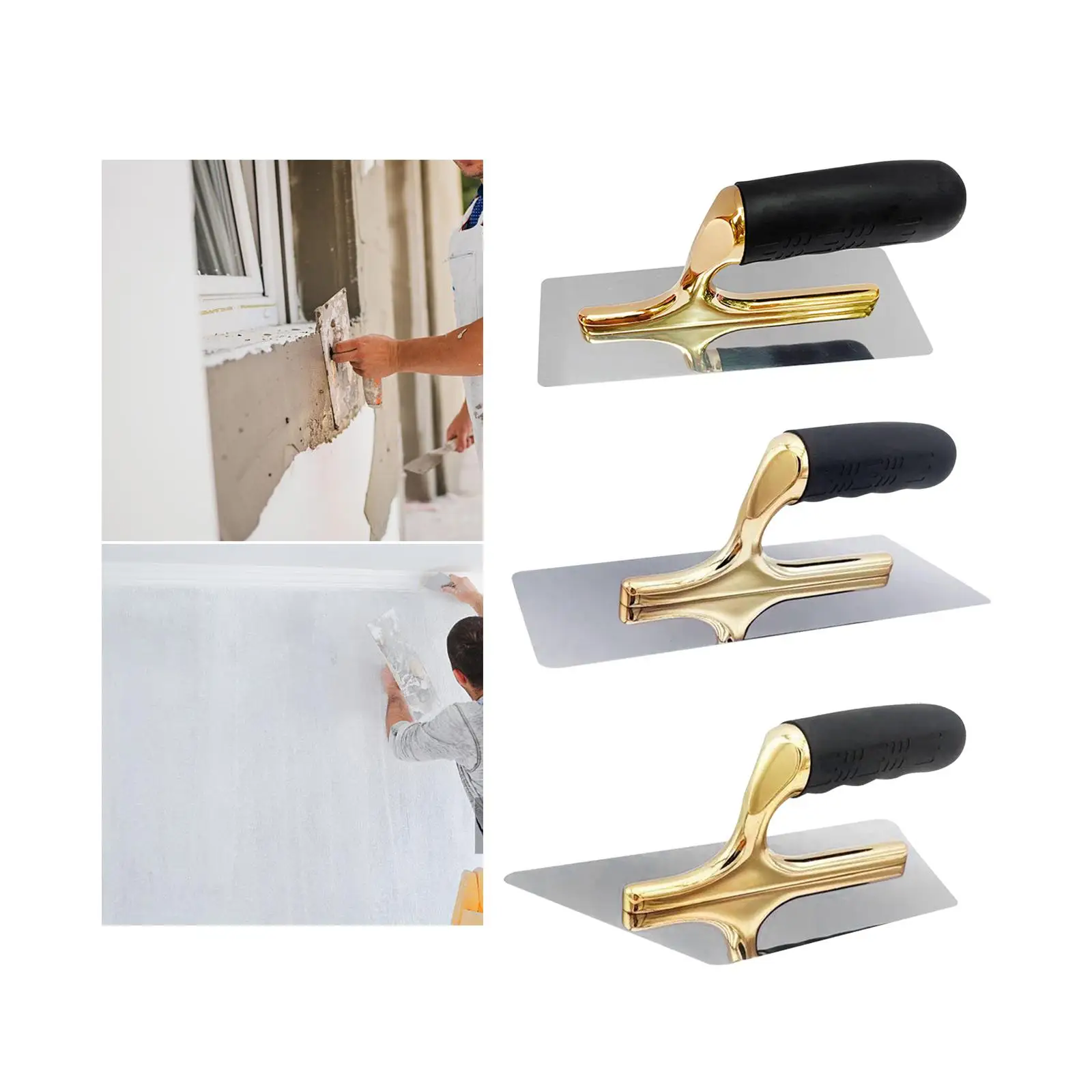 Plastering Trowel Normal Polish Stainless Steel Putty Paint Filling Spatula for Cement Wall Decoration Wall Construction Stucco 5