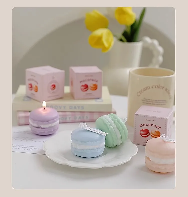 Tulip aromatherapy candle send girlfriends gift with hand decoration bedroom home smoke-free atmosphere feel fragrant