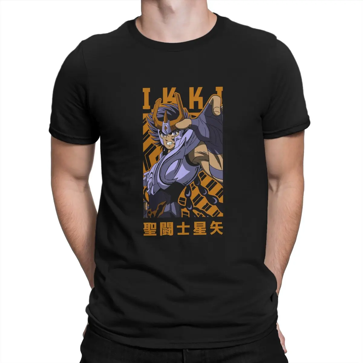 

Saint Seiya Cartoon Japan Anime Comic Phoenix Ikki Tshirt Graphic Men Tops Vintage Homme Summer Polyester Harajuku T Shirt