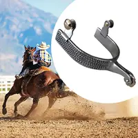 2 Pieces Western Horse Spur Antique Style for Men Women Horse Boot Spur with 2