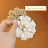 54pcs Autumn Winter Milk Tea Color System Hair Bands Grab Clip Large Intestine Hair Band Side Clip High Elasticity Hair Band 4