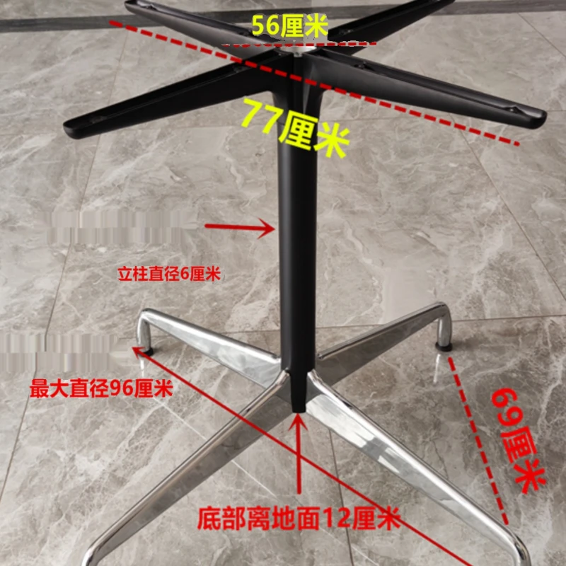 

Customized all-aluminum large table legs reception table rack hotel hotel display table legs model room table hardware outdoor t