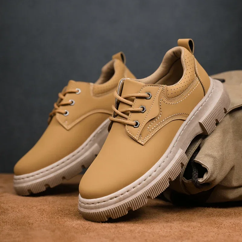 

2023 Men's Casual Shoes Thick-soled Leather Shoes Men's Low-top Breathable Formal Business Shoes Men's Oxford Shoes High Heels
