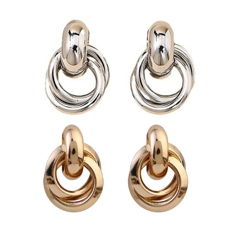 

Geometric Ear Jewelry Circle Earrings Ear Pin Fashion Ear Pendant for Girls