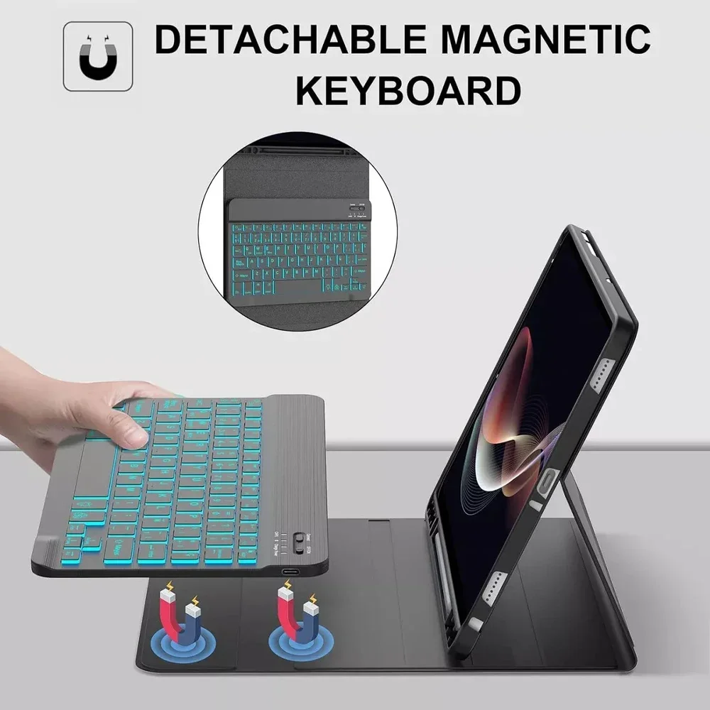 Premium Keyboard Case with Detachable Wireless Keyboard
