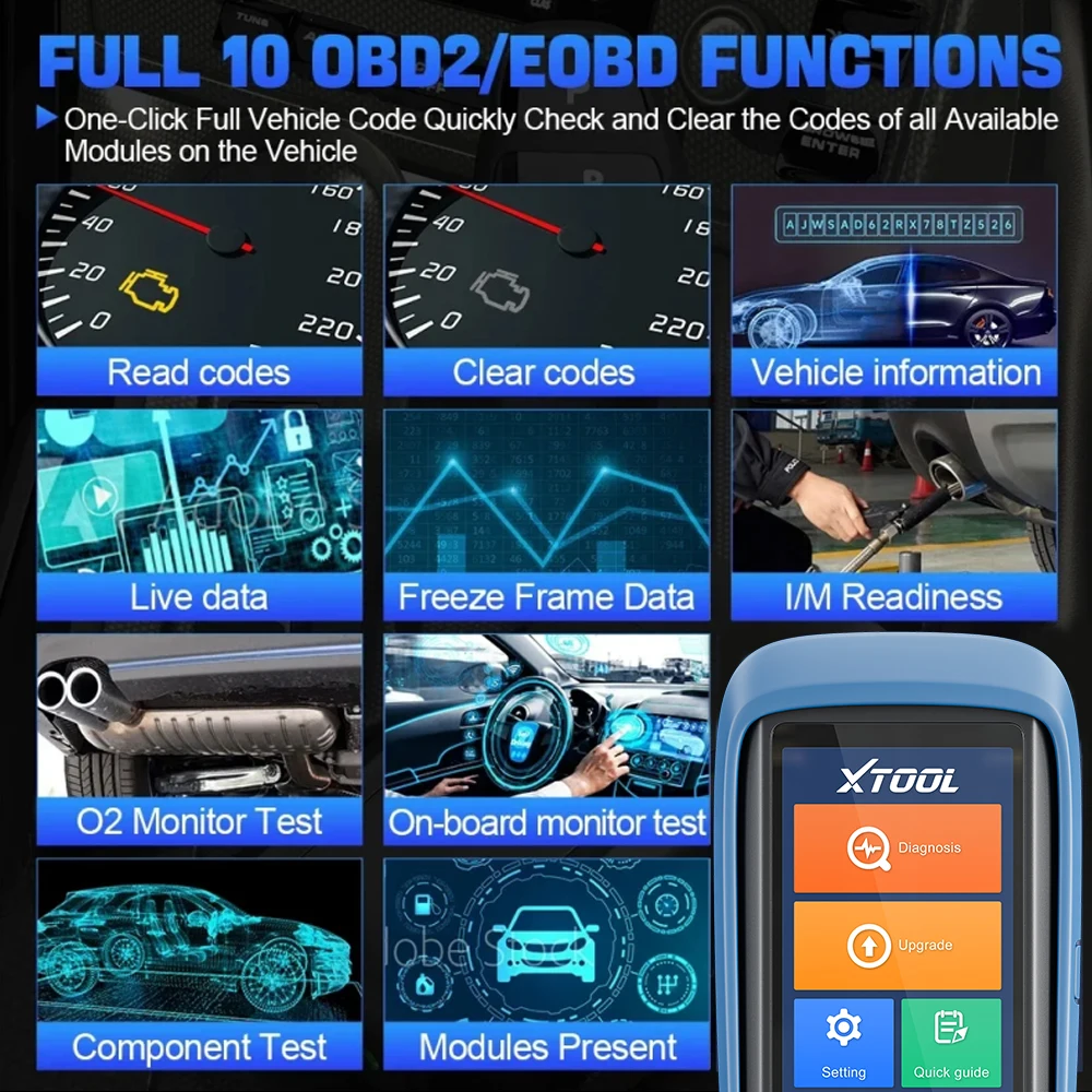 XTOOL PS701PRO 모든 시스템 진단 도구, 일본 차량용 30 리셋 서비스, 양방향 제어, 무료 업데이트