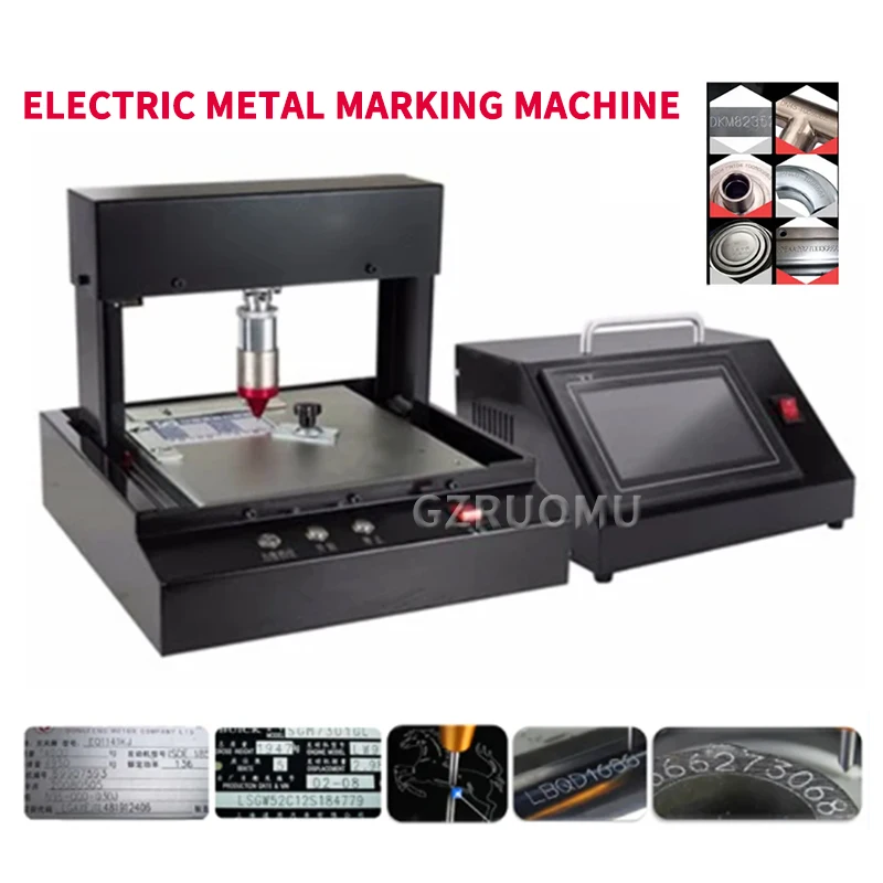 

Electric Integrated Metal Marking Machine 300*250MM Off-line Electronic Control Nameplate Printer Cutting Plotter Digital Coding