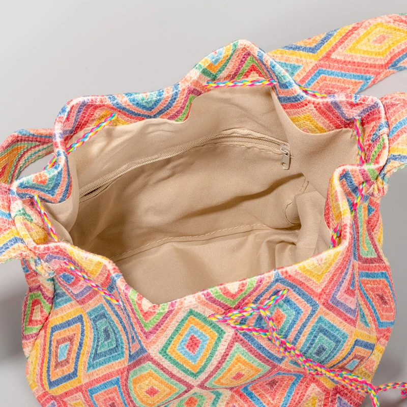 Fashion Women Crossbody Bag Bohemian Style Design Women Shoulder Bag Vintage Large Capacity Bucket Bag Women's Bags