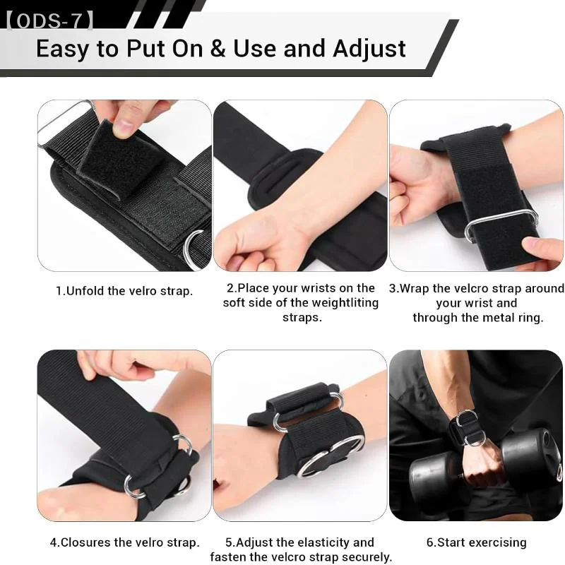 Premium Padded Wrist Wraps & Anti-Slip Gym Straps