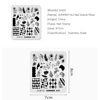 KADS Summer 012 Nail Stamping Plate Leaves Dots Squares Geometric Lines Parrot Patterns Nail Art Stamping Template Manicure Tool 4