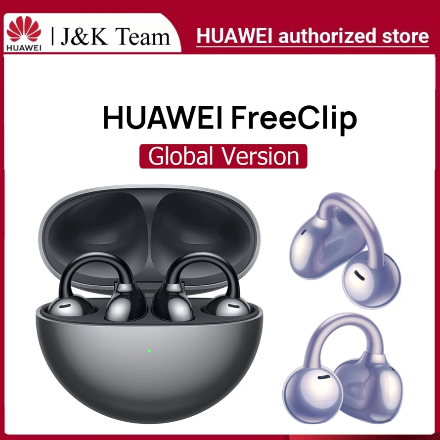 HUAWEI FreeClip ブラック Huawei FreeClip BLACK HD Call Touch Control Clip-on Open Ear