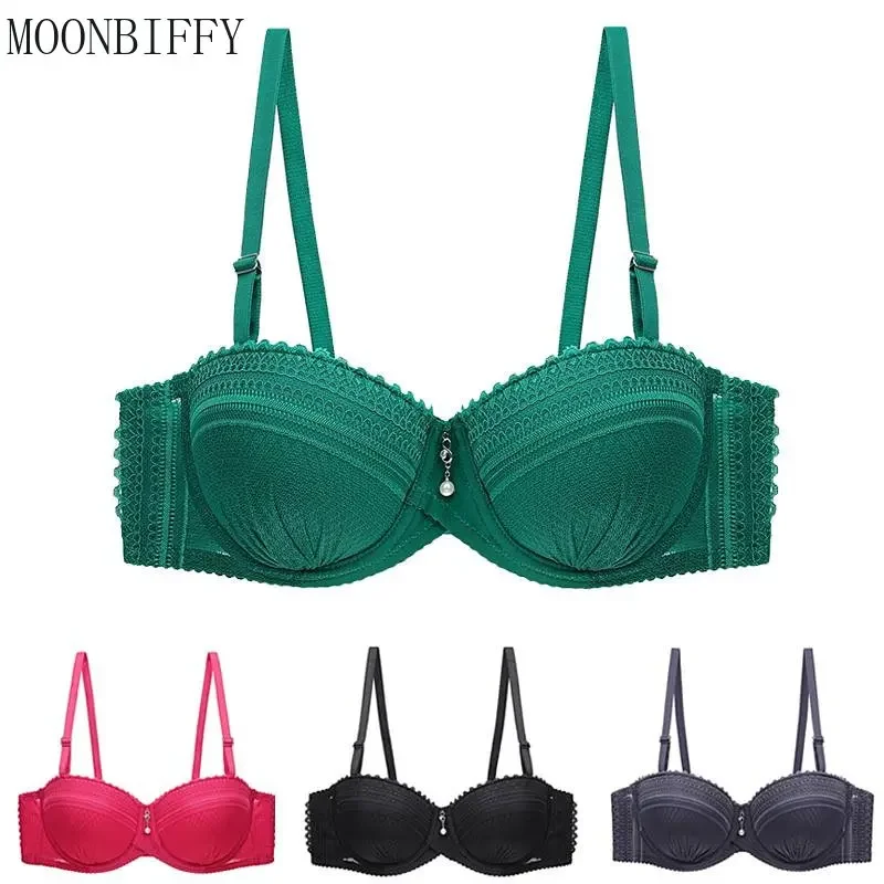 

New 2022 Bras for Women Half Cup Push Up Bra Sexy Lace Underwear Women 80 85 90 95BC Female Push Up Bra Brasieres Lingerie