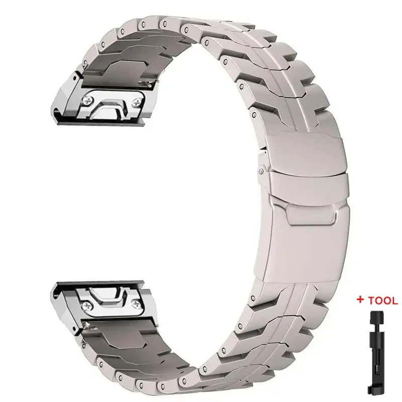 Premium Titanium Strap - Quick Fit 22/26mm - Stainless Steel Band Bracelet