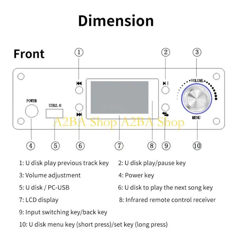 A2BA HD920PRO 5.1CH 광섬유 동축 오디오 디코더 변환기 HDMI2.0 AC3 호환 5.0 수신기 4K-ARC 변환기
