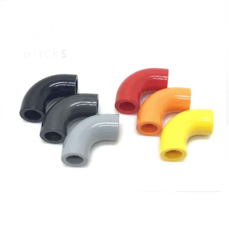 25214 Brick, Round 1X1 D. 90 Gradi Gomito-No Stud-Type 2-Axle Hole Toys Compatibile Con Lego 25214 Educational Building Blocks