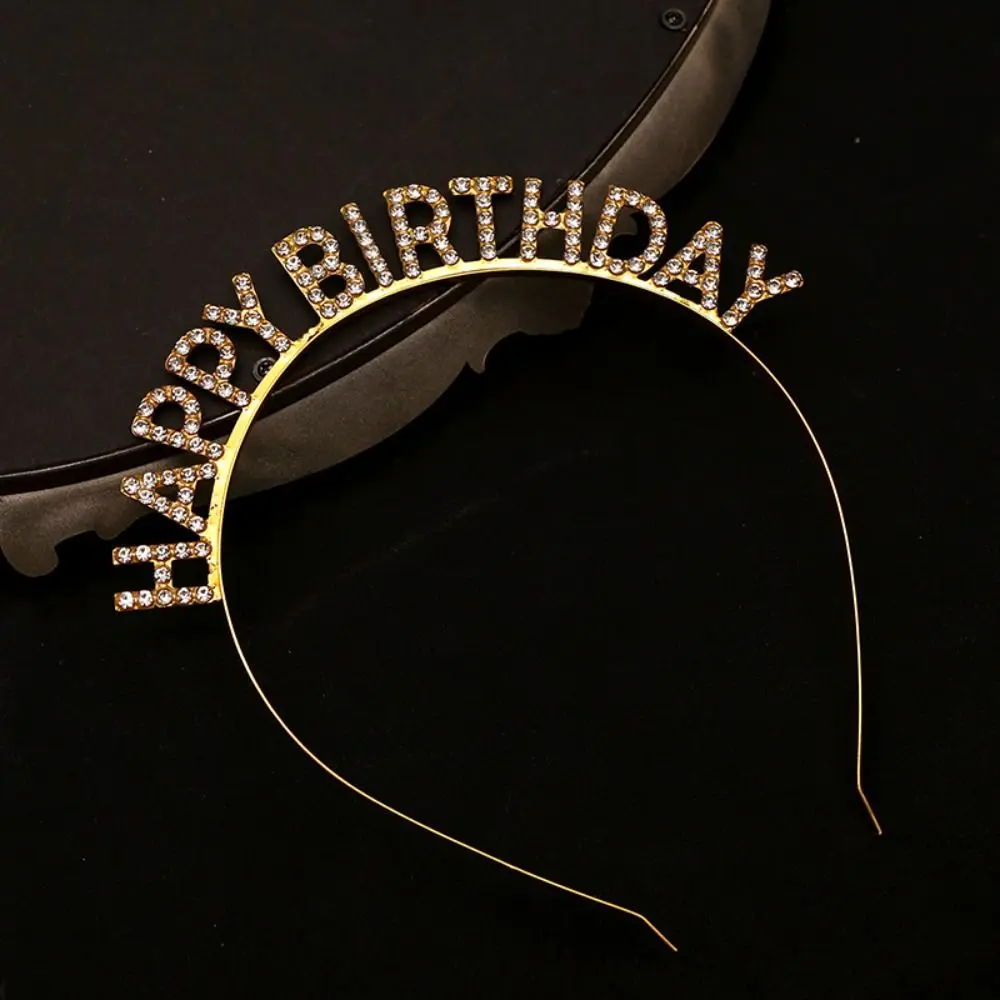 Fascia per il 10° compleanno, corona per il 10° compleanno, corona da principessa, regina, tiara con strass, fascia di compleanno per ragazza con spilla, corona di buon compleanno e fascia per