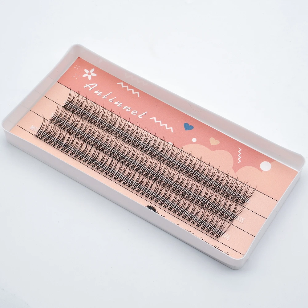 120 떨기 어미 속눈썹 고품질 떨기 속눈썹 자연스럽고 가늘고 긴 교차 굵은 어미 개인 속눈썹 확장