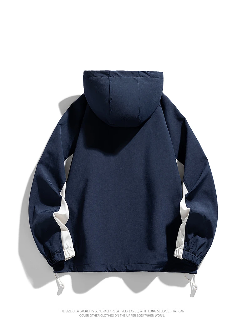 Description Picture 6 of itemMen Jacket Coats Trench Windbreaker Hooded Waterproof Plus Size 7XL 8XL 9XL Oversize Autumn Loose Pocket Male Softshell Overcoat