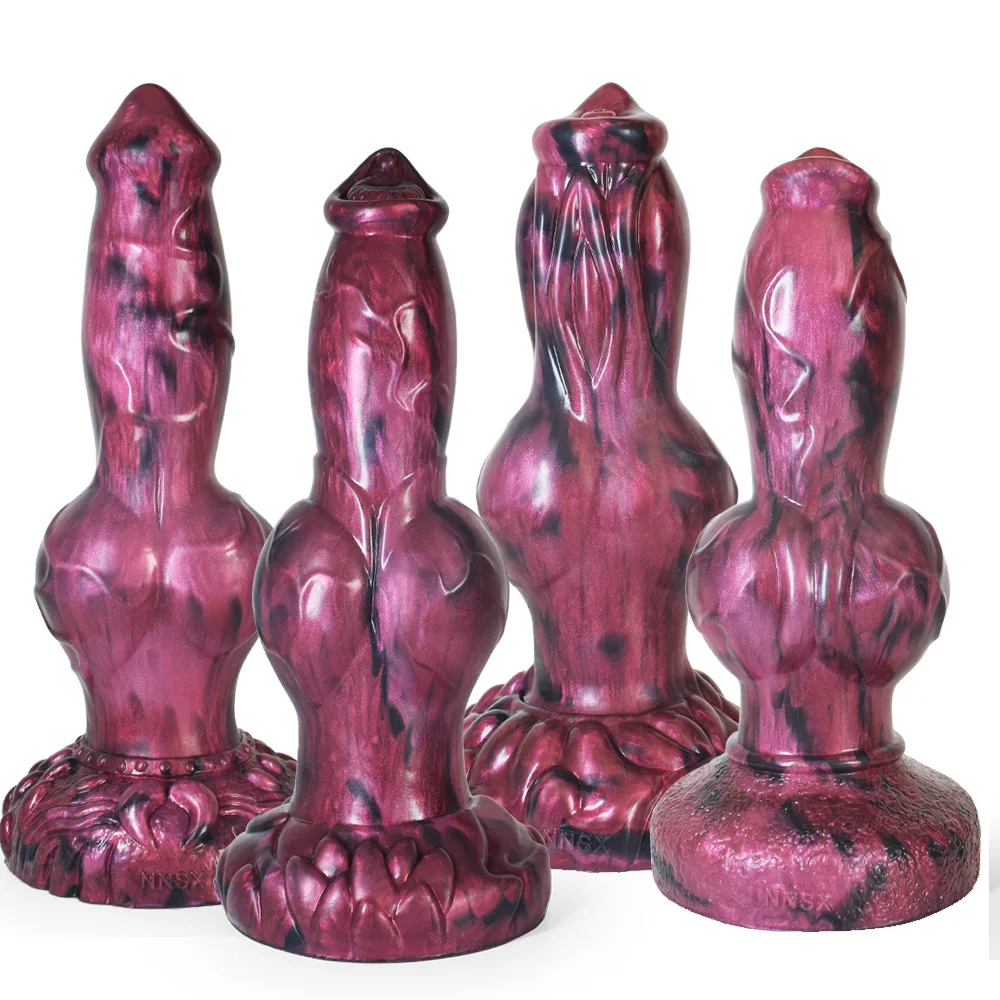Silicone fantasia lobo dildo 2.95 Polegada de espessura nó butt plug massager da próstata homens brinquedo do sexo anal para as mulheres estimulador vaginal