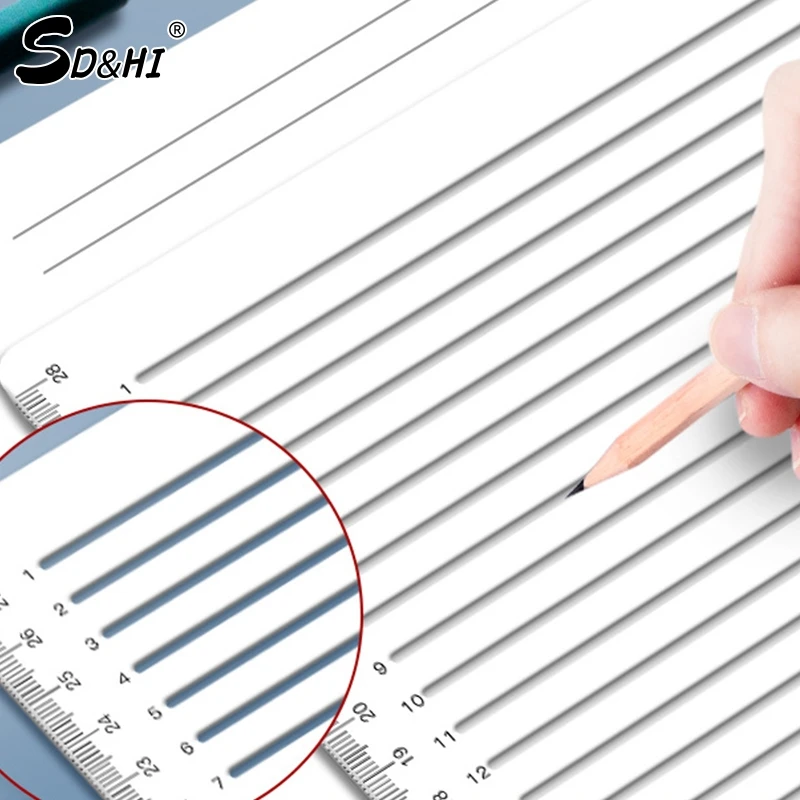 Transparent Ruler Template For Writing Straight Lines Transparent Ruler Writing Tool Geometric Template ruler set drawing ruler straight ruler plastic ruler