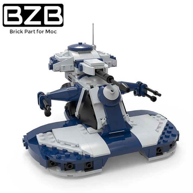 Bloques de construcción de tanque BZB MOC 75283 AAT para niños, juego de bloques de construcción de vehículo de asalto blindado de la guerra espacial, juguetes de ensamblaje creativo, regalo de cumpleaños