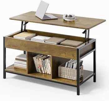 Gizoon Lift-Top Farmhouse Coffee Table 1