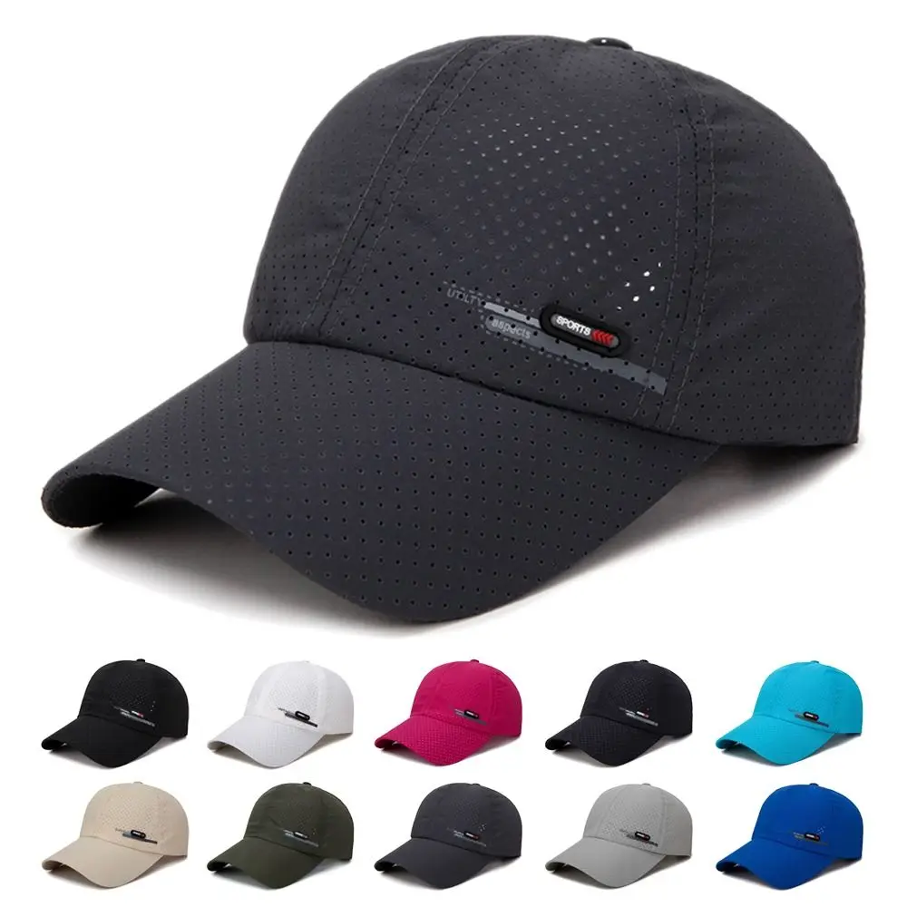 

Breathable Mesh Sun Hats Summer Sunscreen Adjustable Quick Dry Sunscreen Hat UV Protection Men