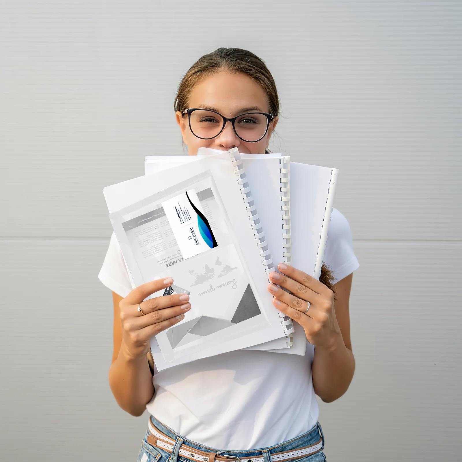 

Button File Bag Document Organizer A5 Folder Storage Transparent Holder Bags Office Snap Folders