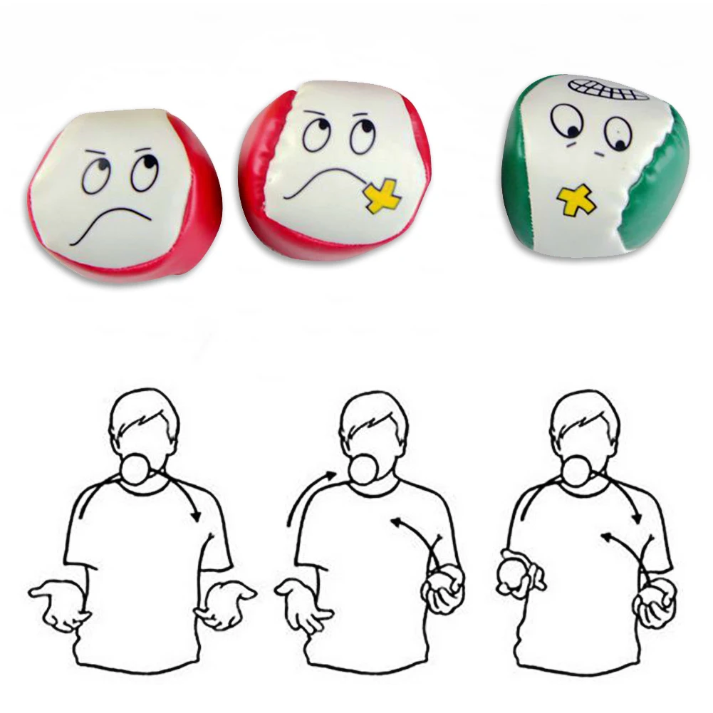 Juggling Ball Multi-function Cartoon Smile Face Bean Bag Outdoor Game Toys for Children Kids