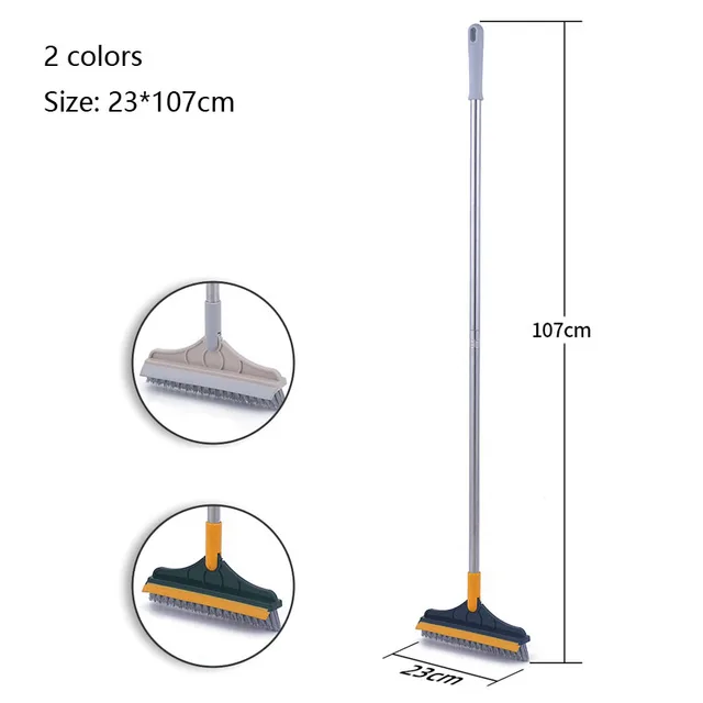 Brosse de sol de salle de bains, lavage du sol, brosse de couture de sol, carrelage à Long manche, lavage mural, nettoyage des toilettes 6