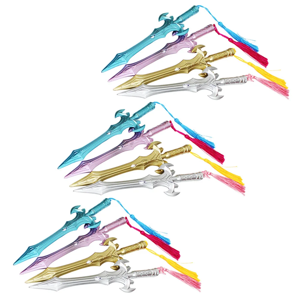 

12 Pcs Novelty Pen School Student Gel Sword Small and Pens Fun Plastic Drawing
