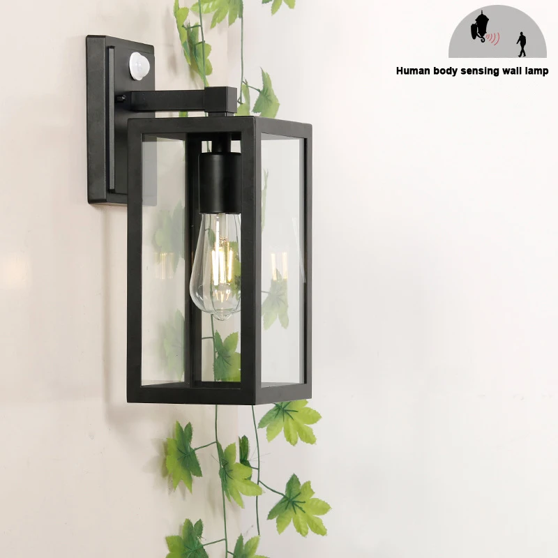 Human Body Induction Iron Wall Lamp Indoor And Outdoor Corridor Induction Wall Lamp Installation Of Automatic Lighting