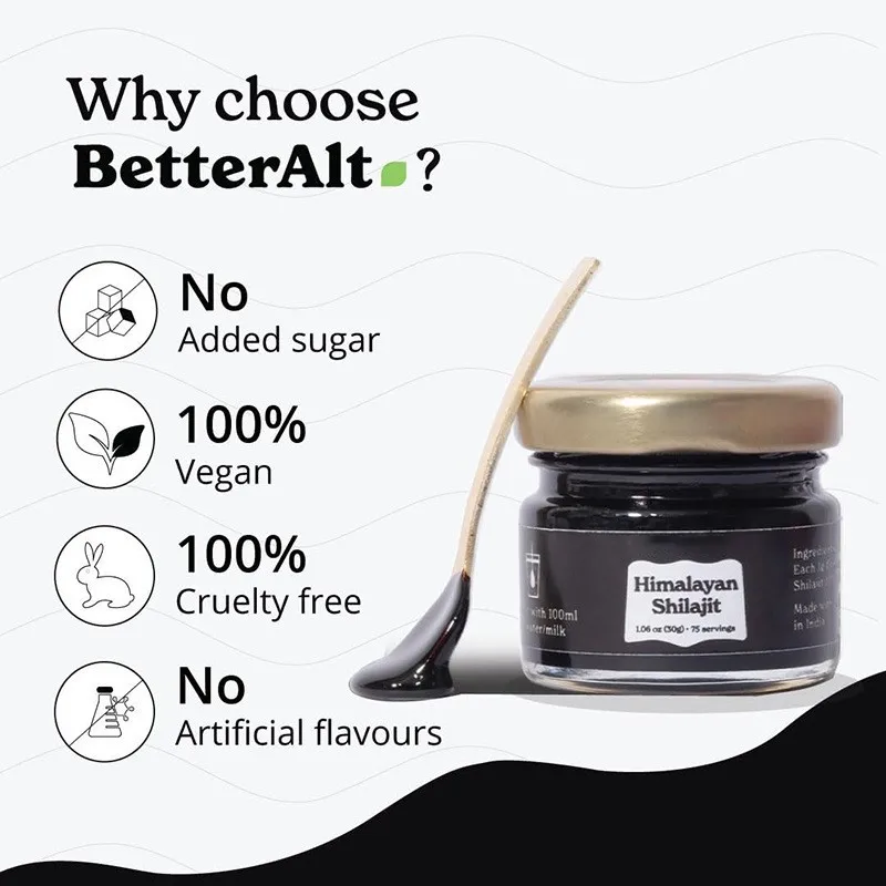 Natural Organic Shilajit Mineral Supplements for Immune Health Metabolism Overall Physical Health 1.06oz