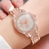 3PCS Women's Watches Fashion Full Diamond Stainless Steel Band Quartz Watch（Without Box） 4