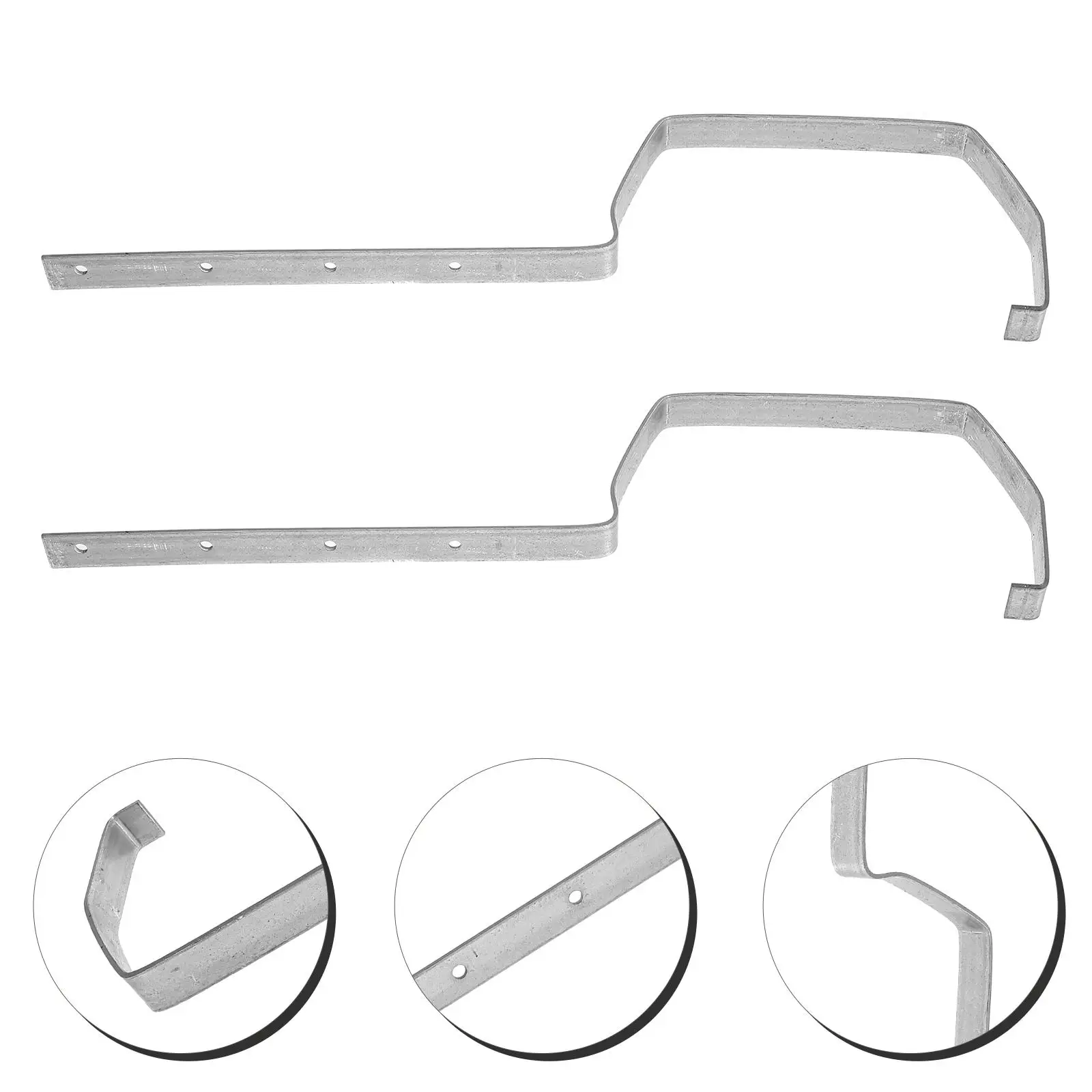 2pcs Gutter Bracket Heavy Duty 200mm Racks Canopy Brackets Sturdy Anti Rust Drainage System Maintenance