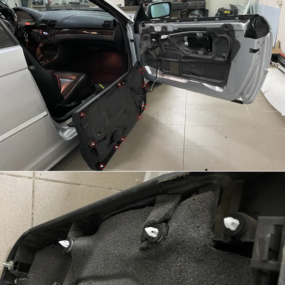 자동차 도어 카드 리벳 패널 트림 클램프 클립 미니 쿠퍼 Clubman Countryman Coupe R50 R52 R53 R55 R56 R58 R60 F54 F55 F56 F60