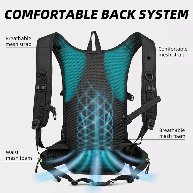 Nylon Outdoor Sports Backpack for Hiking Cycling Camping