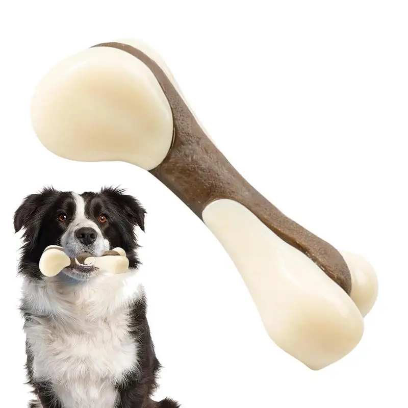 

Dog Toothbrush Chew Stick Toy Bone Shape Indestructible Dog Toothbrush Toy Toughest Interactive Dentals Care Safe Bone Shape Dog