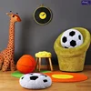 Sports Themed Plush Pillow Football Basketball Design Soft Fabric Cushion Simulation Football Doll Children's Birthday Gifts 6