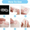 90Sets Plastic Sew-on Snap Buttons Invisible Snap Fasteners Buttons Round Clear Press Button for Sewing Clothing DIY Craft 6