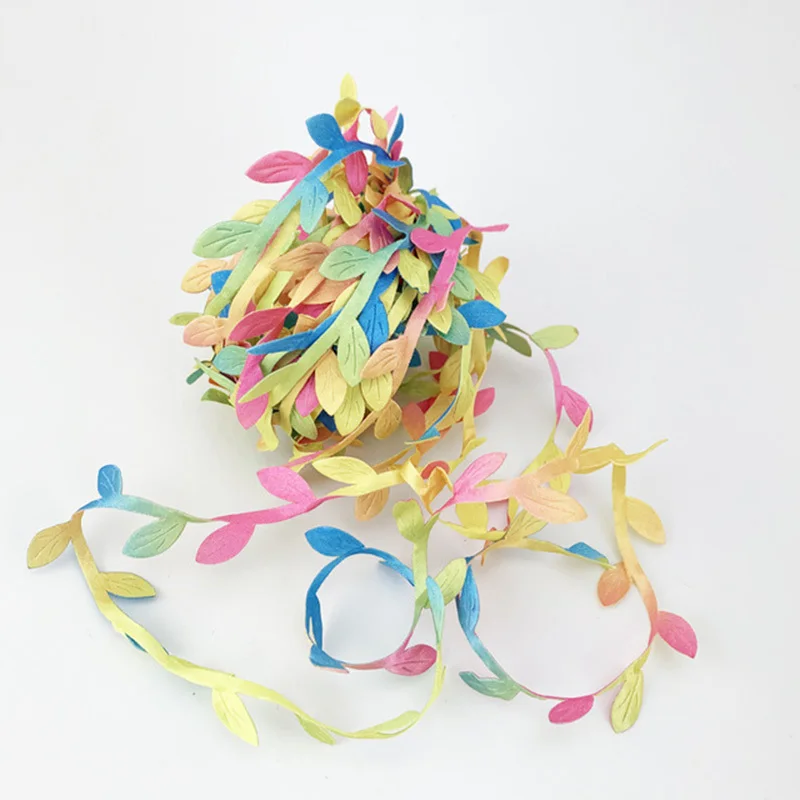 (5meters/roll) Leaf Shape Ultrasonic Embossed Leaf With Lace DIY Handmade Decoration Flower Packaging Gift Wrapping