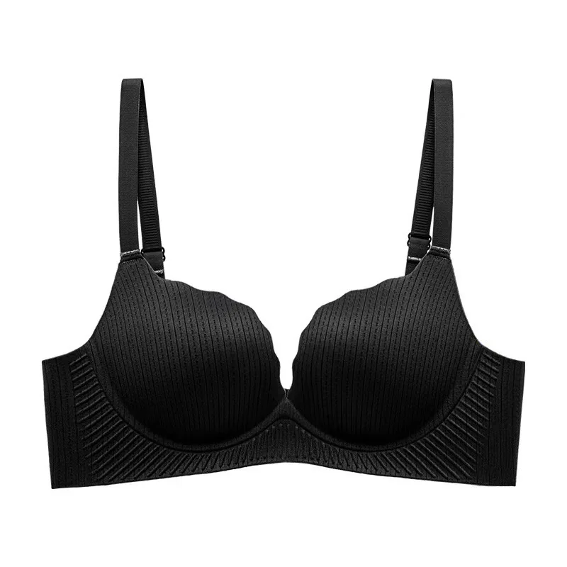 Wireless Push Up Bra for Women Seamless Thick Padded Adjustable Straps Comfortable Lingerie