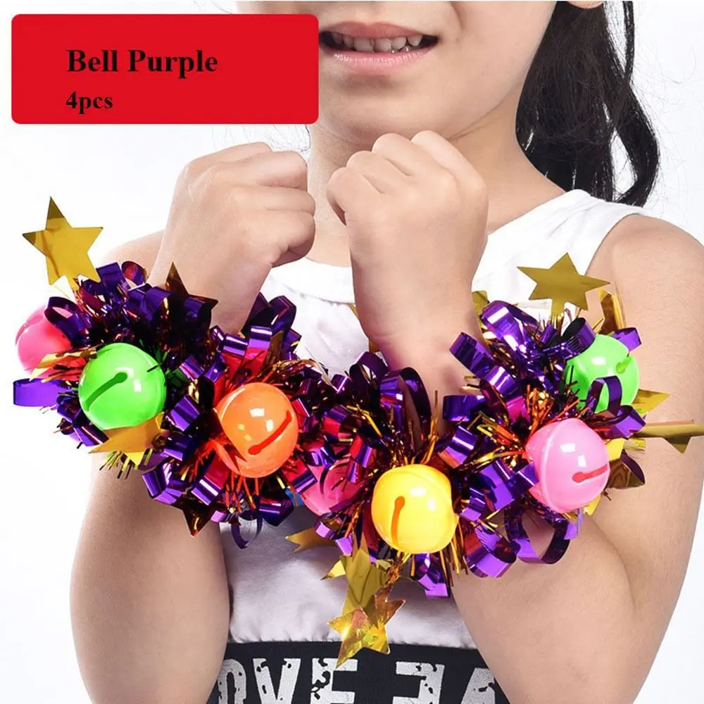 Cheerleading Wrist Flower Plastic Handle Cheerleader Pompoms Apply to Children Dance Performance Sport Match Club Sport Supplies