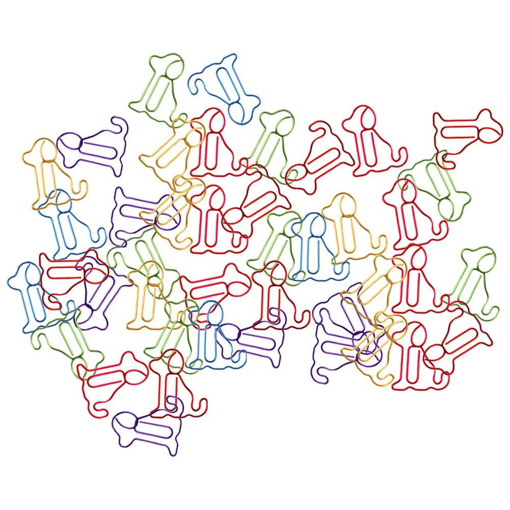 Paper Clips 30 Pcs Dog Paper Clip Convenient Clips Adorable Giant Decorative Bills Clamp Metal Mini