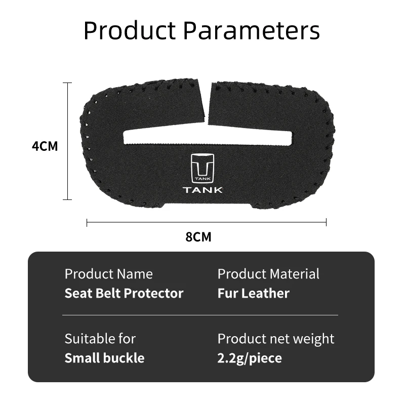 2/5Pcs Car Seat Belt Covers Fur Protection Clips Auto Accessories for TANK Great Wall Tank Tank 300 seat belt covers car seat belt accessory