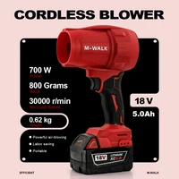 M-WALK Pistolet souffleur d'air Puissant Électrique sans brosse turbo Jet Fan Pistolet à air Sèche-linge De voiture Outils De Soufflage de poussière de Neige Pour Broche de batterie Milwaukee 18V 2