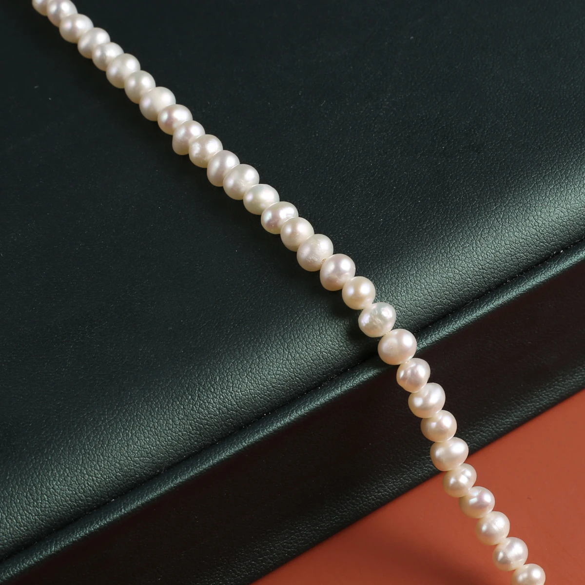 Natural Freshwater Pearl Punch Beaded 4-5mm Jewelry Making DIY Necklace Bracelet Accessory Charm Gift 36cm