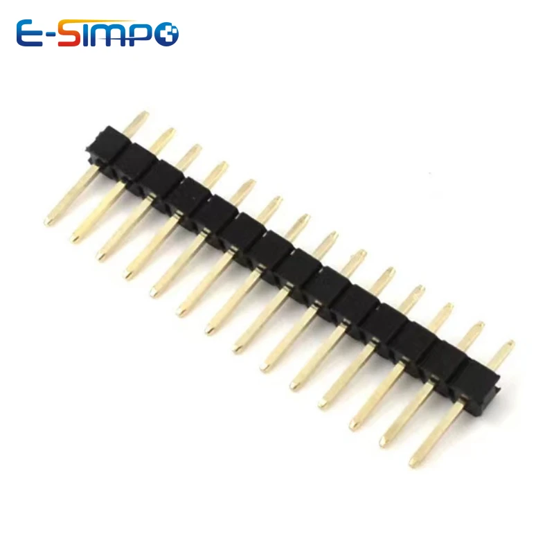10개 1.0mm 1.27mm 2.0mm 2.54mm 핀 헤더 더블 로우 남성형 1/240P 분리형 PCB 보드 커넥터 스트립 핀헤더 1*2/2P 4P 6-40p