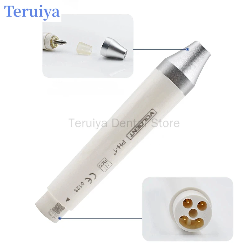 Dental LED Scaler Handpiece PH-1 - Detachable & Easy-Clean, Compatible Ultrasonic Scaler Spare Part with Bright Illumination